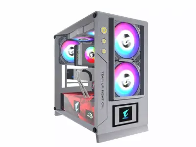 NZXT Gaming PC Gaming computer Low-poly 3D model