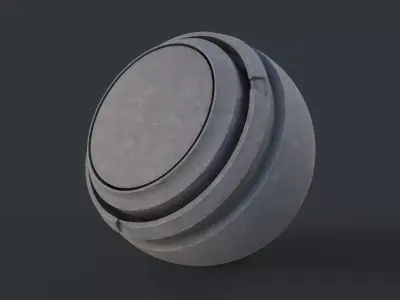 Concrete 01 PBR Smart Material Adobe Substance 3D Painter Texture