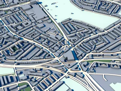 Ruskin Park London Victorian South London Park  3D model