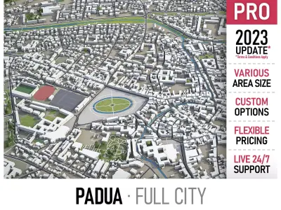 Padua  Low-poly 3D model