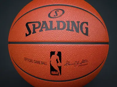 Spalding NBA Official Basketball Game Balls Pack 3D model