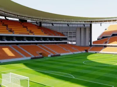 Central Stadium Yekaterinburg - Russia 3D model