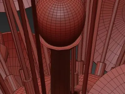 Bilbao Purple Lighting 3D model