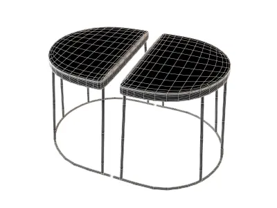 Side Table v2 003 Low-poly 3D model