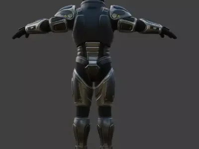 Sci-Fi Advanced Spacesuit 3D Model 3D model