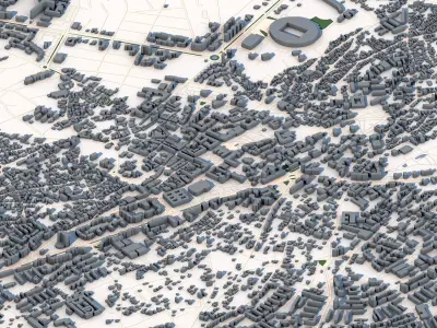 Craiova City Romania 3D model