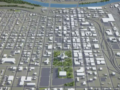 Topeka Low-poly 3D model