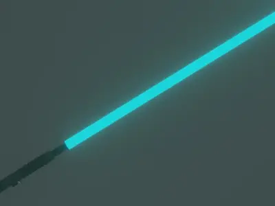 Lightsaber star wars light saber Low-poly 3D model