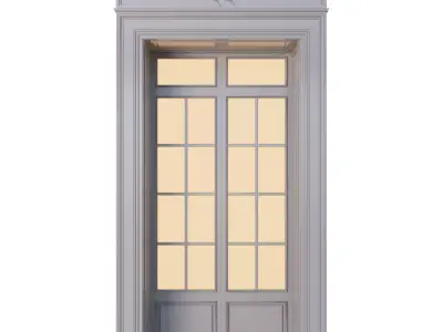 Classic door 3D model 12