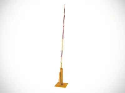 Road Blocker Low-poly 3D model