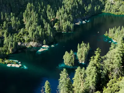 Landscape Mountain Lake Low-poly 3D model