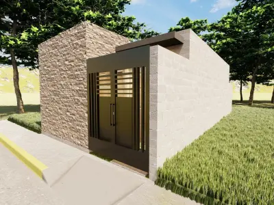 HOUSE 900 cm 475 cm 3D model