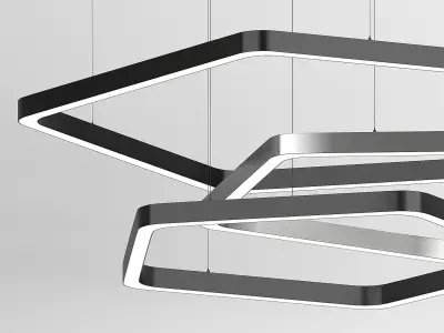 Pentagon Hanging Lamp by Forstlight 3D model