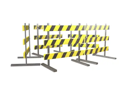 Road Barriers v3 004 Low-poly 3D model
