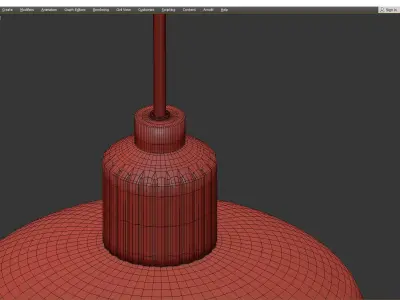 FEN GLASS RETRO 2 Low-poly 3D model