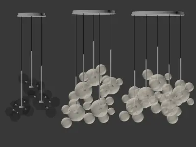 Giopato Coombes Bolle Circular 14 24 34 Bubbles Set 3D model