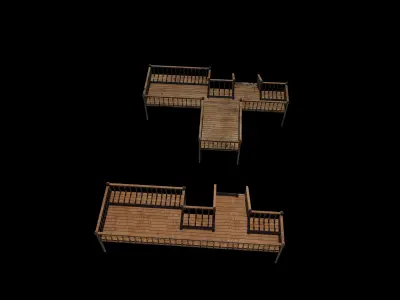 Deck Veranda 3D model