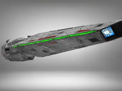 HMS Tower Bridge  Space Frigate 3D print model