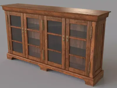 High End Library and Home Office Furniture Bookcase 3D model