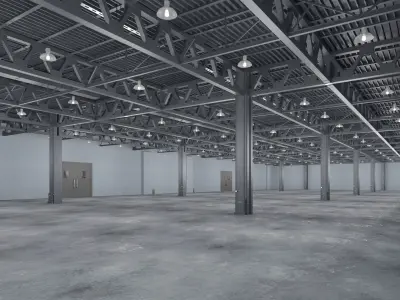 Warehouse 12 interior model 3D model