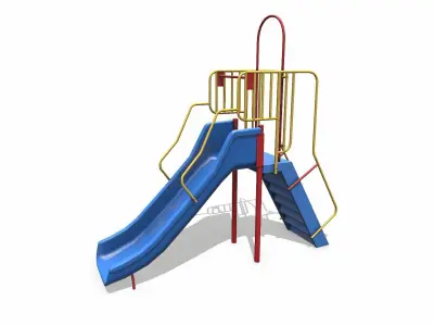 Slide Low-poly PBR Low-poly 3D model