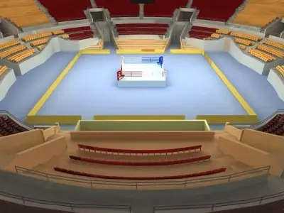 Boxing Arena 3D model