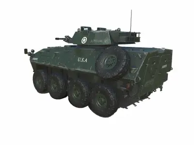 LAV 25 Light Armored Vehicle Low-poly PBR Low-poly 3D model