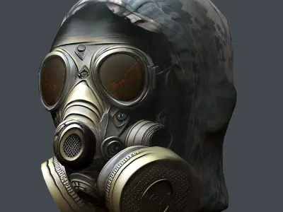 Helmet 3d model military combat Military Low-poly  Low-poly 3D model