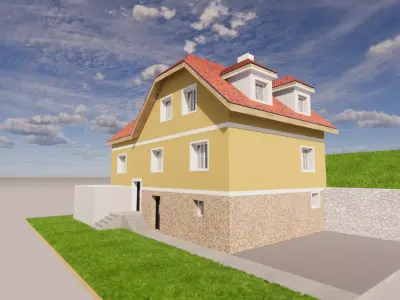 Countryside house 3D model