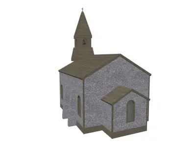 Small ancient church 3D model