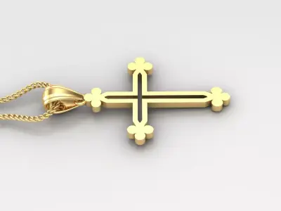 Cross Light Gold 4CP058 3DM STL 3D model