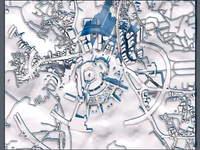 Mecca Makkah City Saudi Arabia 3D print model