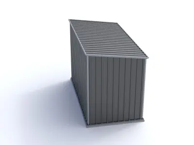 Small Garden Shed High Poly 3D model