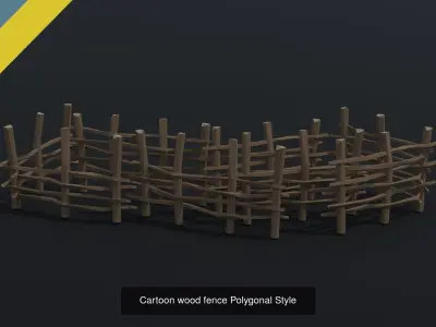 Cartoon medieval Ukraine village asset Polygonal Style 3D Model Pack