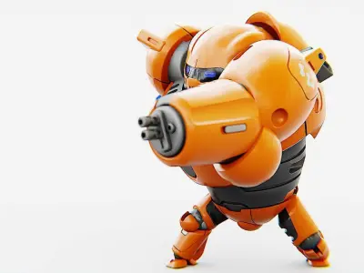 BATTLE DROID ECHO-MAX RIGGED 3D model