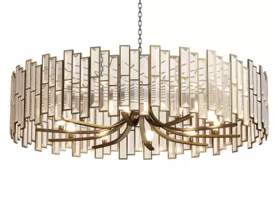 Clytia Modern Geometric Crystal Chandelier 3D model