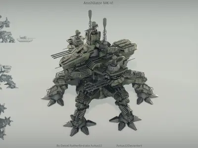 Annihilator mech MK-VI 3D model