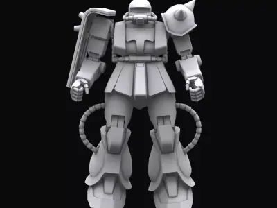 Gundam mobile suit MS06J model 3D model