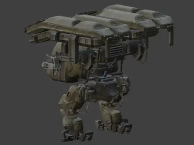 War Robot Character R02 3D model