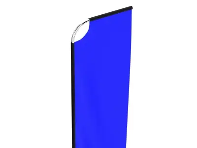 Flag Banner 01 3D model