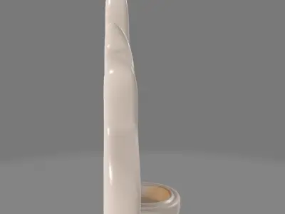 Wall-Mounted Flame-Inspired Candleholder 3D print model
