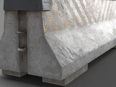 Cyberpunk Barrier 3D model