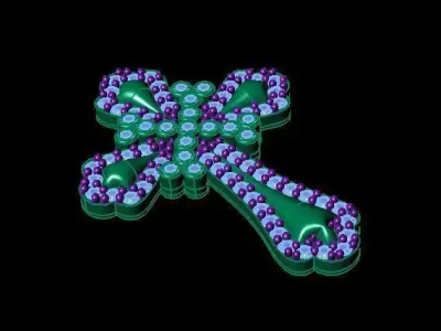 cross pendant 3D print model