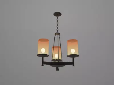 coffee table light Low-poly 3D model