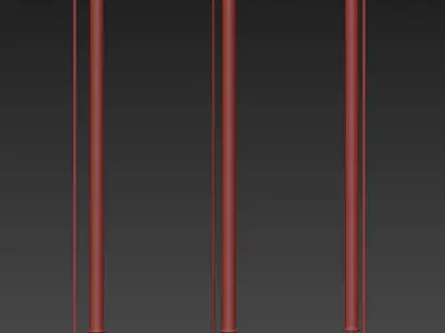 Tall Tree Floor Lamp Collection 3D model
