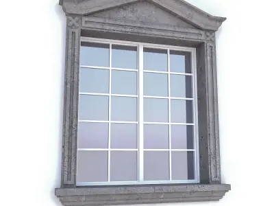 Classic Window Collection Low-poly 3D model