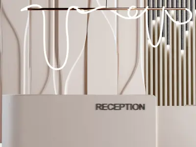 Reception Desk - Office 3D model