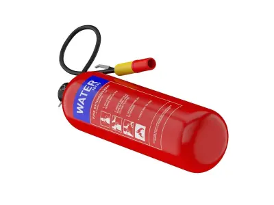 Water Mist Fire Extinguisher 3D model