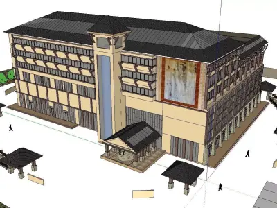 vacation spot-Resort-Fashion Leisure Hotel-0175 3D model