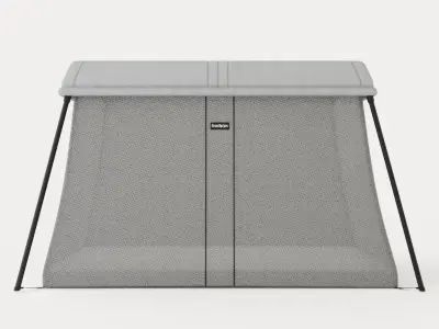 Travel cot Light Low-poly 3D model